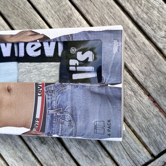 Levi’s 4 Pack Boxer Brief For Mens Size L High Comfort Cotton Stretch Large New - Picture 9 of 16